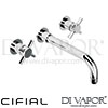 Cifial Technovation 3 Hole Wall Basin Mixer Tap Spare Parts